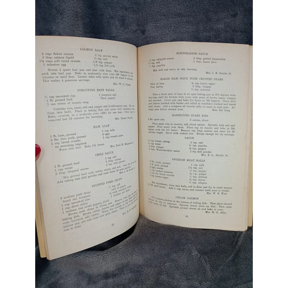 Maples Springs Methodist Church Cookbook 1950  First Edition Winston-Salem, NC‎